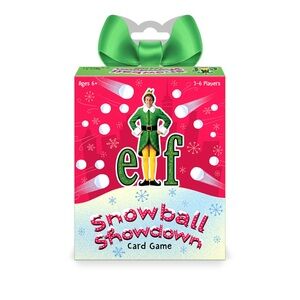 ELF Snowball Showdown Card Game - Festive Red and Green